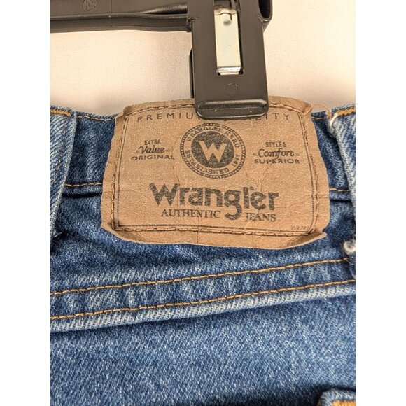 Wrangler Jeans Mens 34x30 Blue Straight Leg Denim - Picture 2 of 10